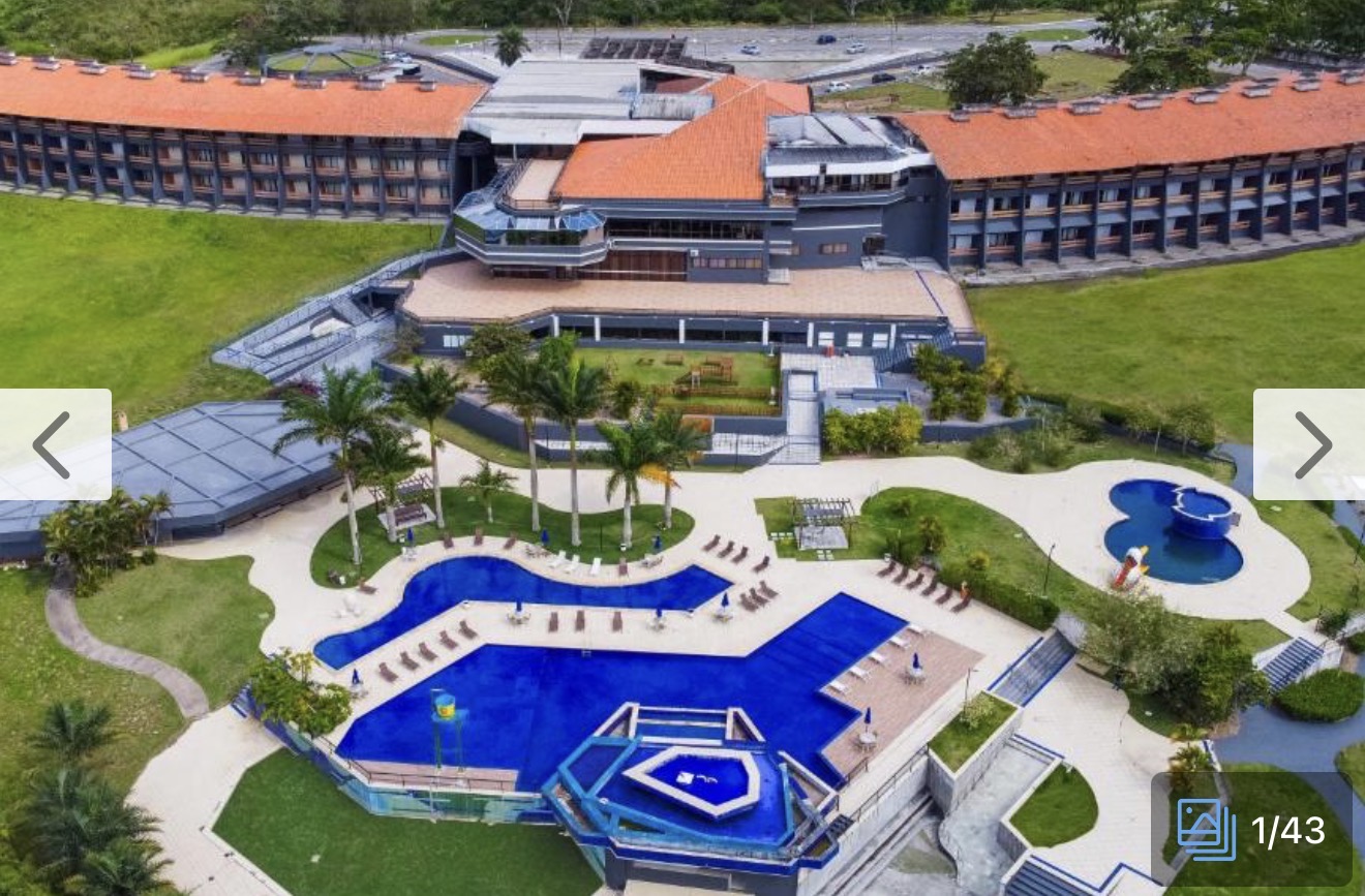 Vista aérea do Garden Hotel em Campina Grande, local do evento